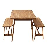 3244 ダイニング 3点セット 3人用 オーク テーブル W1200 ベンチ2台 (MTS-086 MTS-090)