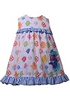 Bonnie Baby魚アップリケSea Life Bow Back Ruffle Topブルマ