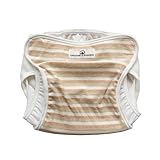 オーガニックコットン　日本製　内ベルトタイプ　ボーダーおむつカバー　ORGANIC GARDEN　オーガニックガーデン