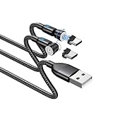 マグネット 充電ケーブル 540°回転 じゅうでんケーブル USB C Type-C タイプc 充電器 充電コード 磁石 磁気 コネクタ スマホ(2m*2)