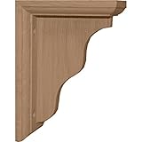 Ekena Millwork BKT03X05X07HAAL 3-Inch W by 5-Inch D by 7-Inch H Hamilton Traditional Bracket, Alder 