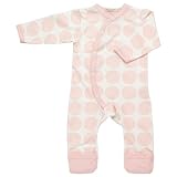 organics for kids(オーガニックス フォー キッズ)のドットロンパース (12-18, ピーチ)