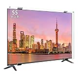 液晶テレビ保護パネル 55インチ テレビカバー アクリル製 液晶TV保護プロテクター クリア 55型対応 取り付け簡単 耐衝撃 スクラッチ防止 ブルーライトカット シングルポイントサポート デュアルポイントサポート 壁掛けTV用 コンピュータモニター用 (55インチ用)