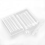 Housweetyシンプルジュエリー＆小物ストレージボックス アクセサリー収納ケース プラスチックビーズケース 2点セット