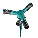 Hayder スプリンクラー 散水ノズル 360度回転 園芸 ガーデンニング 芝生 灌漑 散水用具 (グリーン)