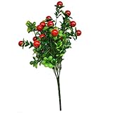 造花　フルーツバンチ　人工観葉植物　レッド