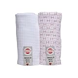 Lodger Scandinavian Print Swaddler (Pink by Lodger