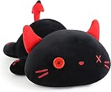 Onsoyours かわいい子猫のぬいぐるみ ブラック キティのぬいぐるみ アニメ猫 ぬいぐるみ枕 子供用 (ブラックB、20インチ)