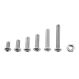 250ピースM3 A2ステンレススチール六角ソケットネジ六角ナットファスナーボルト<br/>品揃えキット<br/>(B款：圆头内六角)