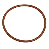 uxcell Oリング　オイルシール　ガスケット　シャフトシール　シリコーン　レッド　75mm x 68mm x 3.5mm　4g　10個