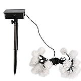 High Quality L1275 Solar Powered Chuzzle Ball String Lights 20 LED Decorative Outdoor Lights for Pat