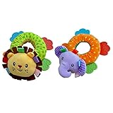 Lovoski 2個　赤ちゃん 　ぬいぐるみ　　ソフト 　ベッド 　ベル 　ガラガラ 　おしゃぶり　 おもちゃ