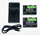 USB充電器 + LP-E6 LP-E6N LP-E6NH 互換バッテリー 2個セット