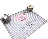 cusphorn Kids床枕座席クッション、太いベビークロールマット、ベッドルーム装飾、ソフトPlush Play Mat 55"x78"(140cmx200cm) グレー CPH025Heart