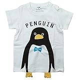 《初夏盛夏対応》 CHEEK ROOM(チイクルーム)  製品洗い加工済み42/2天竺ペンギン半袖Tシャツ 95cm /OW NO.B-470140
