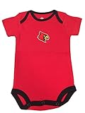 Louisville Cardinals 2つトーンNCAA College新生児幼児赤ちゃんクリーパー カラー: レッド