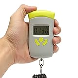 「ノーブランド品」50kgポータブルハンドヘルドデジタル荷物吊り釣り天びんスケール