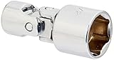 SK Hand Tool 43516 6 Point 1/4-Inch Drive Flex Socket, 1/2-Inch, Chrome by SK Hand Tool