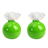 STARDUST トイレ用 モダンボール 2台セット トイレットペーパーボックス (グリーン) SD-MODABALL-GR