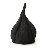 （ホララ）Horara ニット帽 ベビー キッズ とんがりニット帽 どんぐり帽子 女の子 男の子（ブラック、フリー）