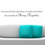 Pop Decors WL-0152-Va Inspirational Quote Wall Decal It is Around The Table [並行輸入品]