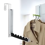 帽子 ハンガー ドアハンガー 折り畳みドアハンガー スマート ブラック 07162