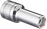SK Hand Tool 40410 6 Point 5/16-Inch Drive Deep Socket, 3/8-Inch, Chrome by SK Hand Tool