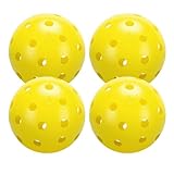 JOOLA Heleus ピックルボール - 競技用屋外ピックルボールボール - USAPA承認ボール トーナメント用 - 耐久性のあるピックルボール 屋内プレイ&屋外コート用 - 4個パック