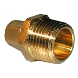 LASCO 17-6827 5/16-Inch Compression by 1/2-Inch Male Pipe Thread Brass Adapter by LASCO
