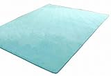 ベビープレイマットクロールマットジム無毒ノンスリップ[ライトブルー]