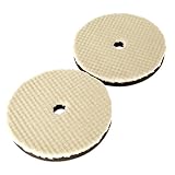 2枚入り ポリッシャー用 ウールパッド バフ研磨 研磨パッド 紋状 細目 180mm