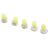uxcell T3 LEDバルブ 計器灯 12V ホワイト ウェッジ ダッシュゲージ 計器盤電球 車内 5個入り