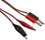 uxcell 　テストリードのケーブル　マルチメータ電源テストリード　バナナプラグにワニ口クリップ　ペア　0.8m