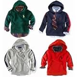 polo_ralph_lauren ラルフローレン　ビッグポニー フード付　プルオーバー コットン　パーカー（ネイビー・グレー・グリーン・レッド）【月齢：9ヶ月・1歳・2歳・3歳】（並行輸入品） (2