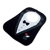 LittleTiger? Black Cute Tuxedo Toddler Baby Bib Feeding Bib by LittleTiger