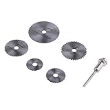 Perfk 6個入　チップソー　ディスクホイール　HHS鋼　ミニブレードキット　シルバー
