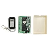 LILLYエレクトロニクス 4CH RF受信機と4ボタン送信機DC12V10Aワイヤレスリモコン200Mの315MHZ