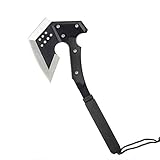 OLDF ガーデンアックス 斧 57HRC高硬度ブラックローズCFトマホークアックス屋外キャンプフェーリングアックスハイキングハンティング多機能サバイバルツールハッチェット