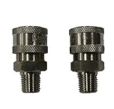 Shark Pressure Washers 89222140 Stainless Male Coupler, 1/4-Inch, 2-Pack [並行輸入品]
