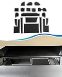 SXCY 新型 トヨタ アルファード40系 ヴェルファイア 40系 専用 インテリアラバーマット ゴムマット 滑り止め ドアポケットマット コンソールマット 騒音防止 キズ防止 簡単取付 カスタムパーツ アクセサリー 内装ドレスアップ (白)