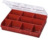 Stack-On SBR-10 10 Compartment Storage Organizer Box with Removable Dividers Red [並行輸入品]