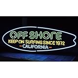 ネオンサイン オフショア サーフィング OFF SHORE SURFING ネオン管 ネオンライト 店舗照明 ガレージ アメリカン雑貨