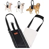 Loobani 犬 歩行補助ハーネス 胴体用 老犬 介護 年を取った 怪我 手術 快復中 病気 安全帯 手洗いok 通気性 抗菌消臭 脱着簡単 お出かけ便利 収納袋付き (アップグレードモデル(中型犬))