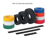 Panduit HLS5S-X6 Hook and Loop Strip Cable Tie, 18.0" Length, Blue (Pack of 10) [並行輸入品]