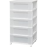 アイリスオーヤマ ウッドトップ チェスト ホワイト/ホワイト W655P