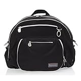Gitta Jumbo Multi Function Baby Mom Nappy Changing Diaper Bag, Black+Silver by Gitta