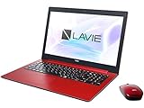NEC 15.6型 ノートパソコン LAVIE Note Standard NS600/KAシリーズ カームレッドLAVIE 2018年 夏モデル［Core i7/メモリ 4GB/HDD 1TB/Office H＆B 2016］ PC-NS600KAR