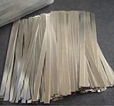 500pcs 0.1x8x100mm Nickel Plated Steel Strap Strip Sheet