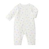 ミキハウス（ベビー）(mikihouse) ピュアベール 天使のはぐ ニットガーゼカバーオール肌着 (40-2427-614) 70cm 白（01）