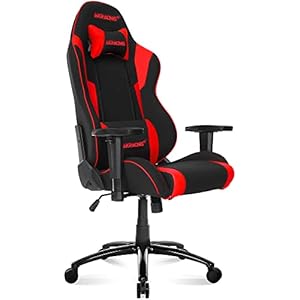 AKRACING ゲーミングチェア デスクチェア 勉強机 勉強椅子 学習机 学習椅子 レッド 赤 WOLF ファブリック 180度リクライニング 在宅 リモート 5年保証